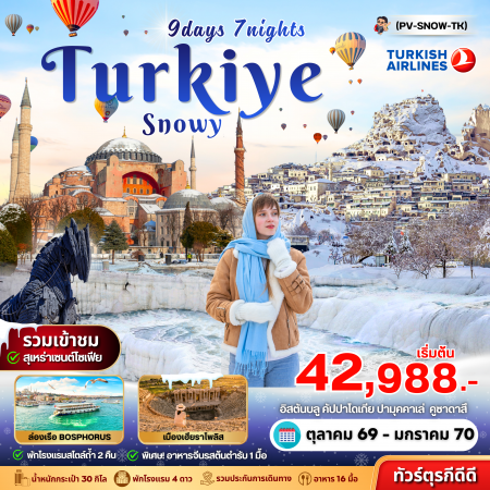 ทัวร์ตุรกี ATK275-02 SNOWY TURKIYE NEW YEAR (311269)