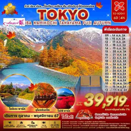 ทัวร์ญี่ปุ่น AJP68-07 HAKUBA KAMIKOCHI TAKAYAMA FUJI AUTUMN XJ041 (211067)