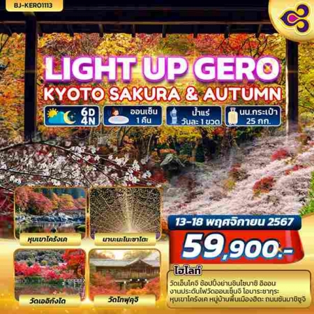 ทัวร์ญี่ปุ่น AJP62-11 LIGHT UP GERO KYOTO SAKURA AUTUMN(131167)   