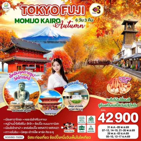 ทัวร์ญี่ปุ่น AJP75-11 TOKYO FUJI MOMIJO KAIRO AUTUMN HND-TG052 (121269)