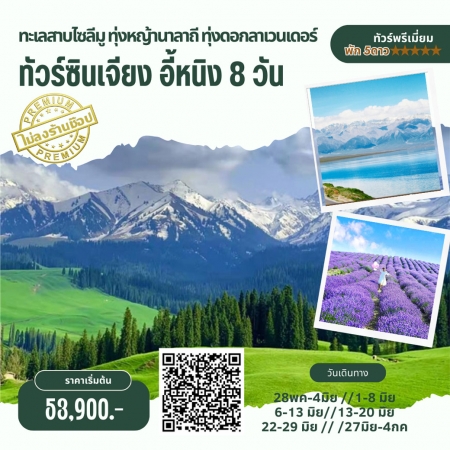 ทัวร์จีน ACH59-08 ซินเจียง อี้หนิง ไซลีมู นาลาถี ทุ่งดอกลาเวนเดอร์ MDYIN3U01 (110769)