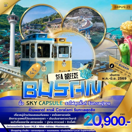 ทัวร์เกาหลี AKR05-01 Busan Sea Breeze (190669)